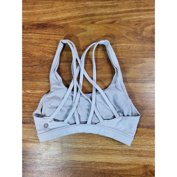 Lululemon Free To Be Serene Bra Women's 2 Beige W2AJ5S Athletic Stretch - Picture 2 of 3
